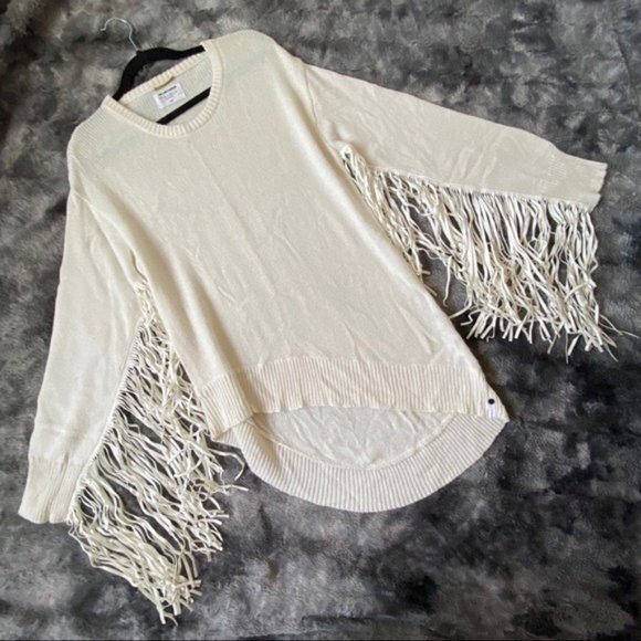 One Teaspoon Sovereign Fringed Knit Sweater